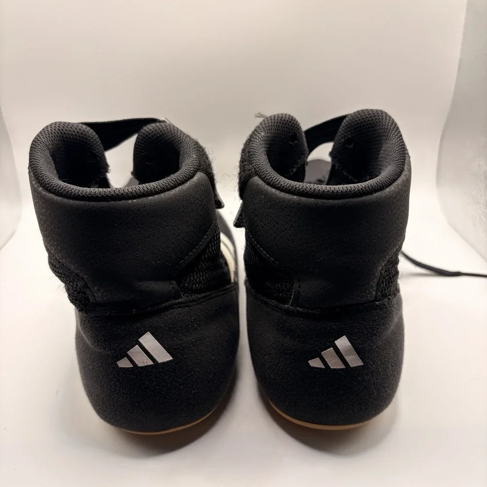 Adidas HVC 2 Wrestling Shoes Mens 11.5 Black White High Top AQ3325